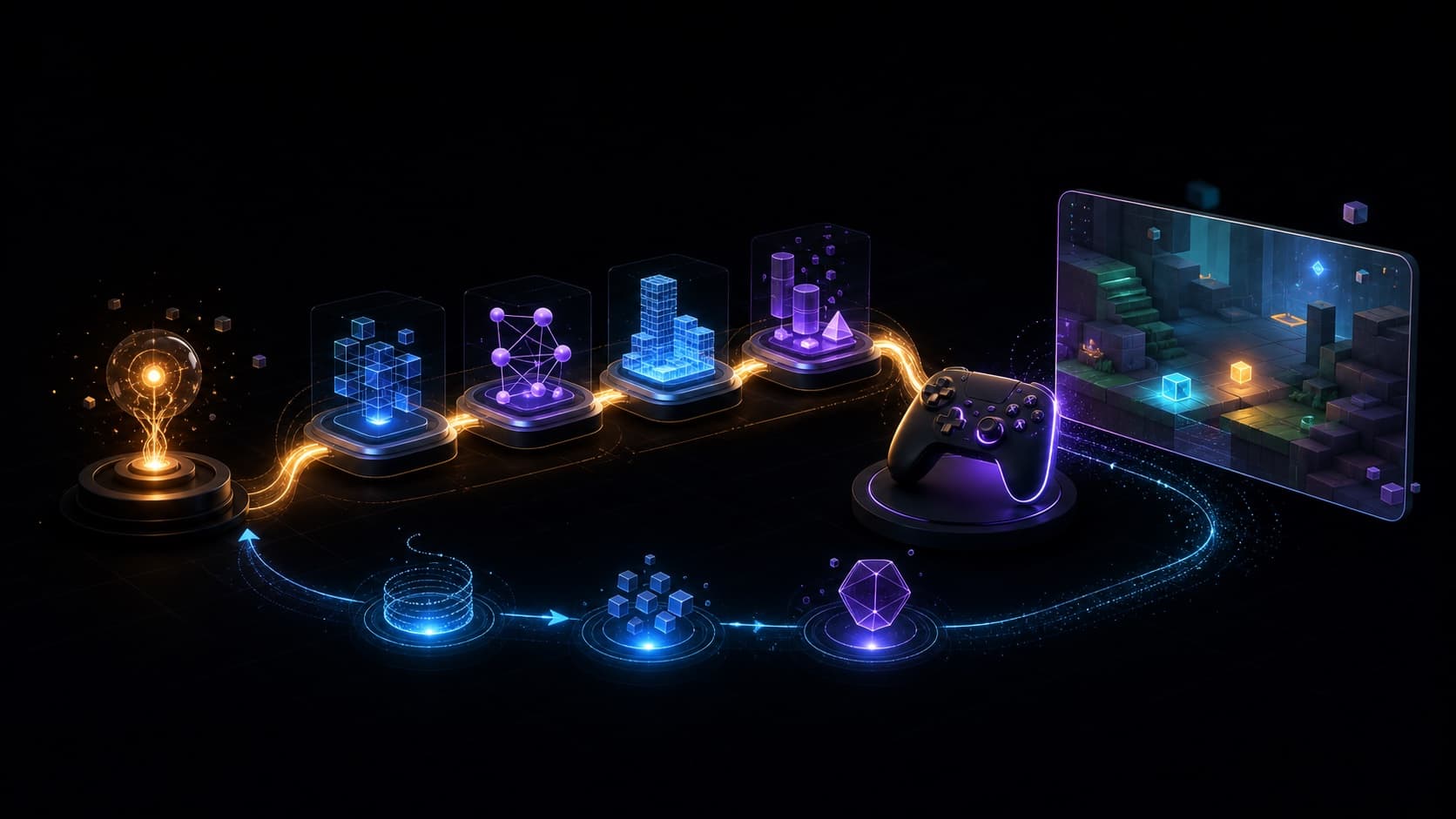 ArcadeRelay AI game creation pipeline